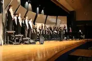 The Shadow Ridge Middle School seventh- and eighth-grade choirs perform a medley of popular...