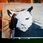 ZWOLLE, NETHERLANDS - May 25: The street art piece White House Rat by the renowned English artist Banksy is seen at Hessink Fine Art Auctioneers on May 25, 2021 in Zwolle, Netherlands. The 500 kilogram artwork is being put up for auction by Hessink Fine Art Auctioneers. It is the third time that the auction house is able to sell an artwork by Banksy. (Photo by Niels Wenstedt/BSR Agency/Getty Images)