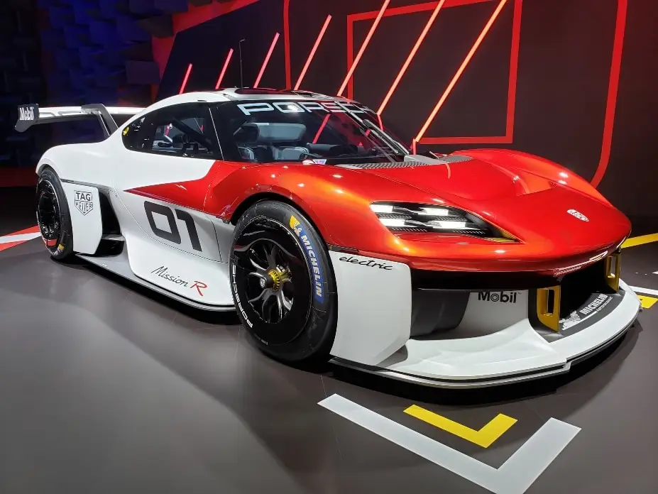 Porsche Racecar at the LA Auto Show 2021