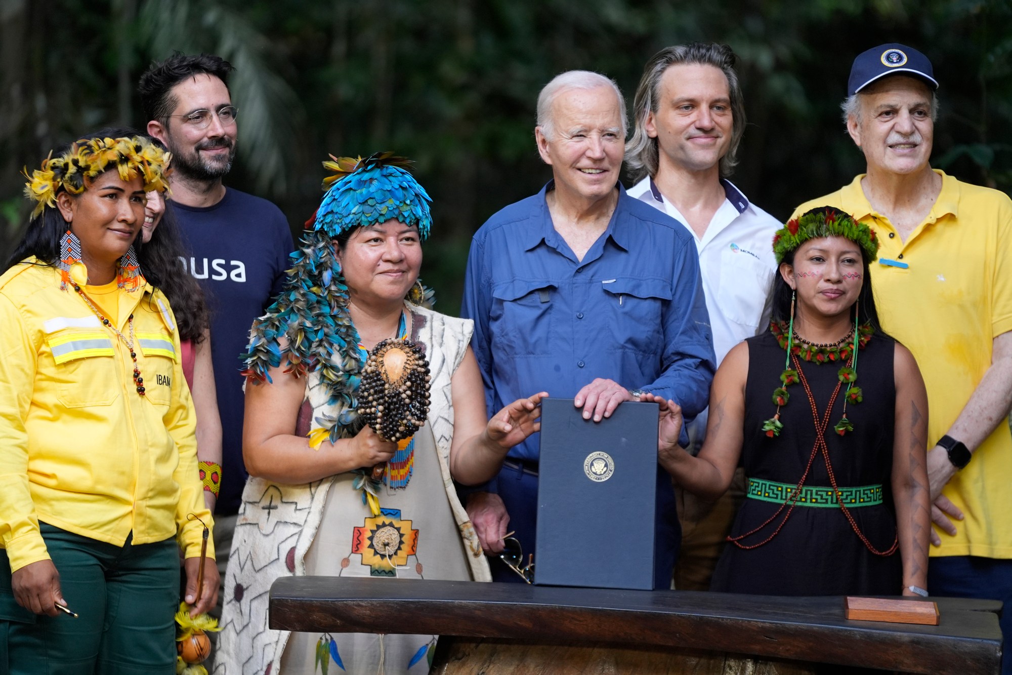 Biden makes historic visit to Amazon rainforest, declares International Conservation Day