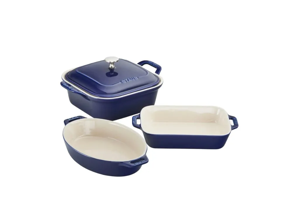 4-Piece Ceramic Baking Dish Set