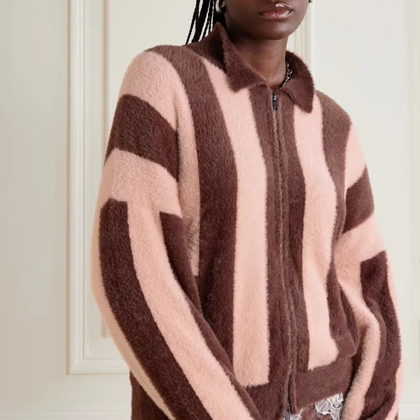 Siedrés Lenn Striped Brushed Woven Jacket