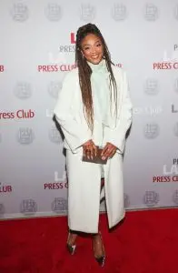 Tiffany Haddish attends the National Arts & Entertainment Journalism Awards Gala hosted by The Los Angeles Press Club on Dec. 1, red carpet, celebrity style