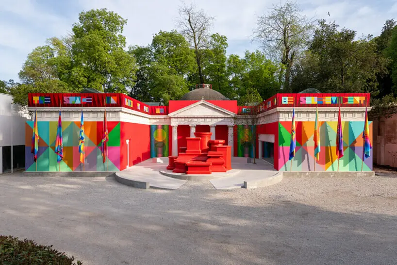 US Pavilion by Jeffrey Gibson during Venice Art Biennale 2024 | photo by Timothy Schenck