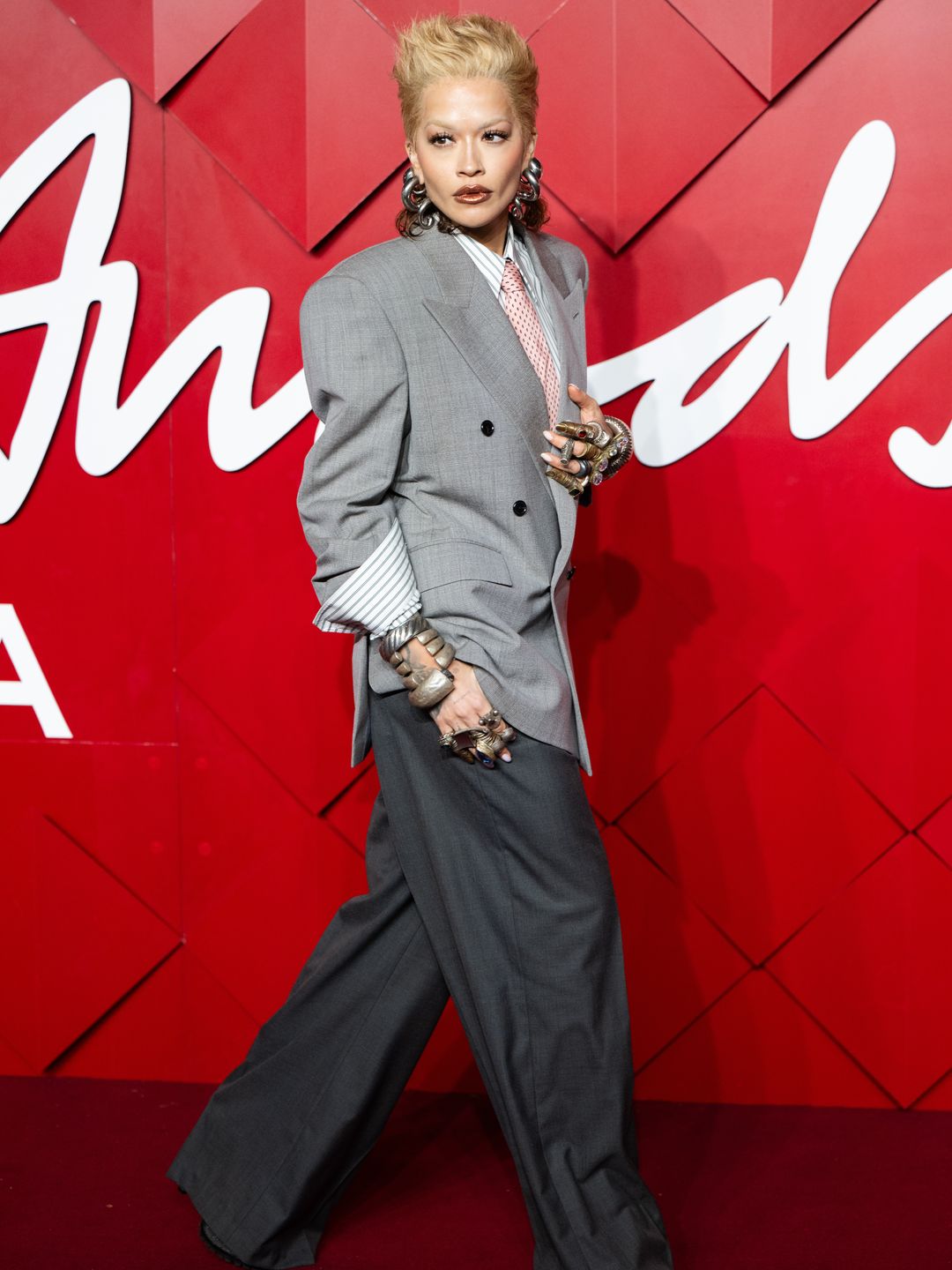 Rita Ora’s daring mullet was the most surprising beauty look from the Fashion Awards 2024