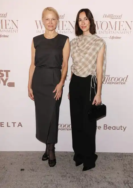 Pamela Anderson, left, and Gia Coppola