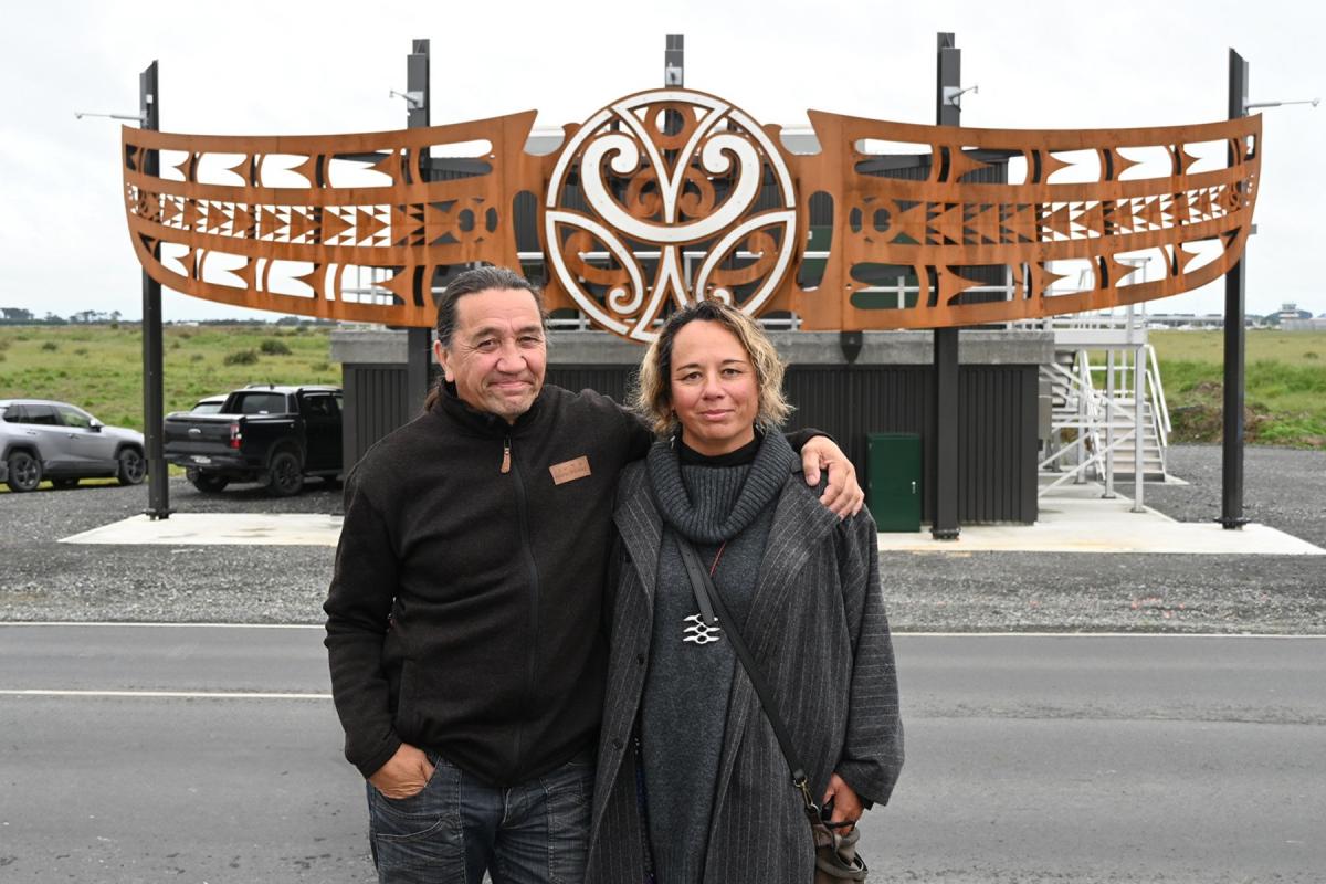 Pump station sculpture a symbol of environment and conservation