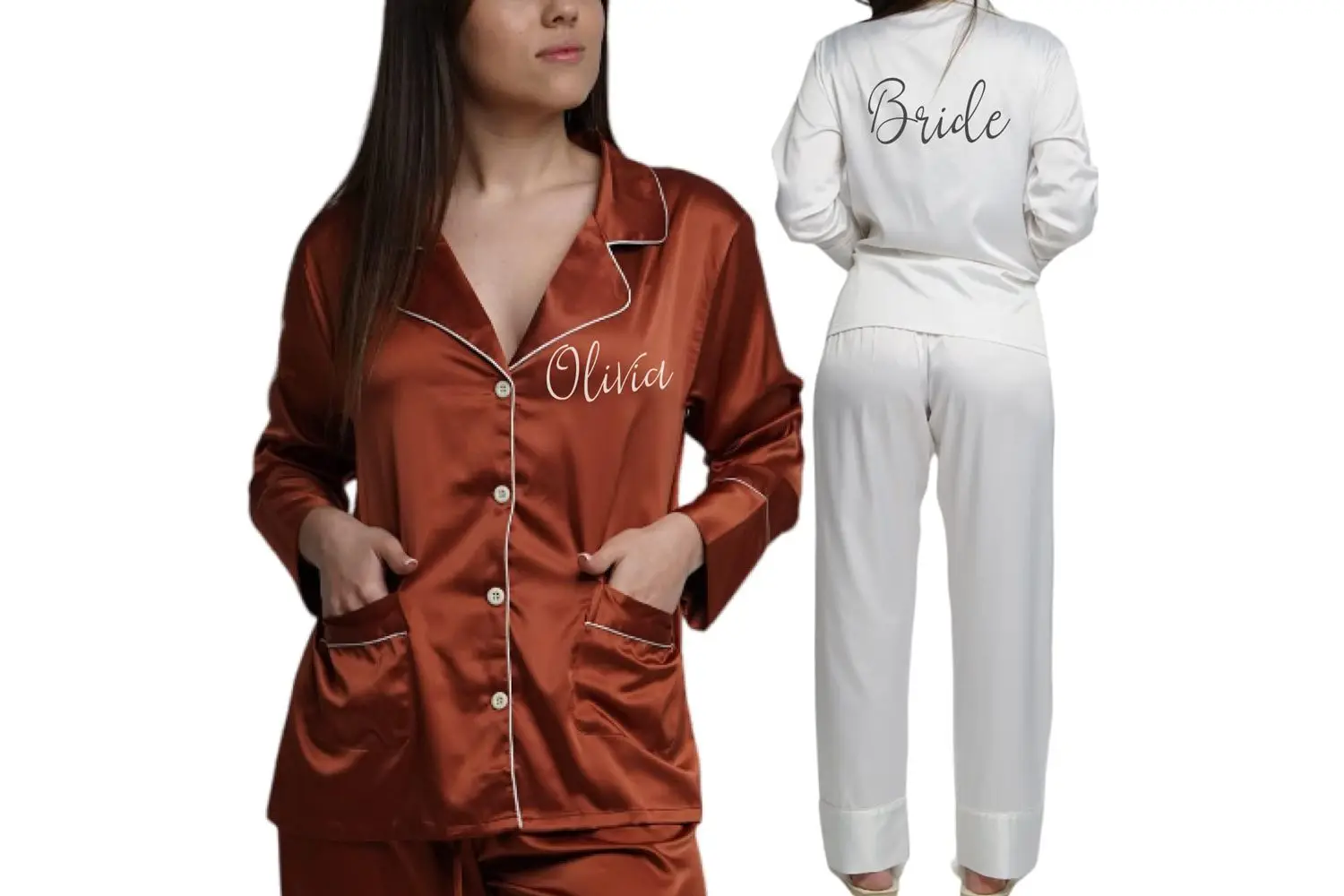 Amazon Handmade Custom Pajamas for Bridal Party