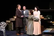 Dress rehearsal for Fort Worth Opera production of Mark Adamo's 'Little Women,' with, L to...