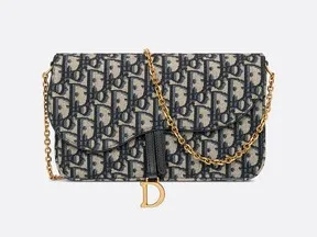 Dior Medium Saddle Pouch with Chain. Handout/ (single use)