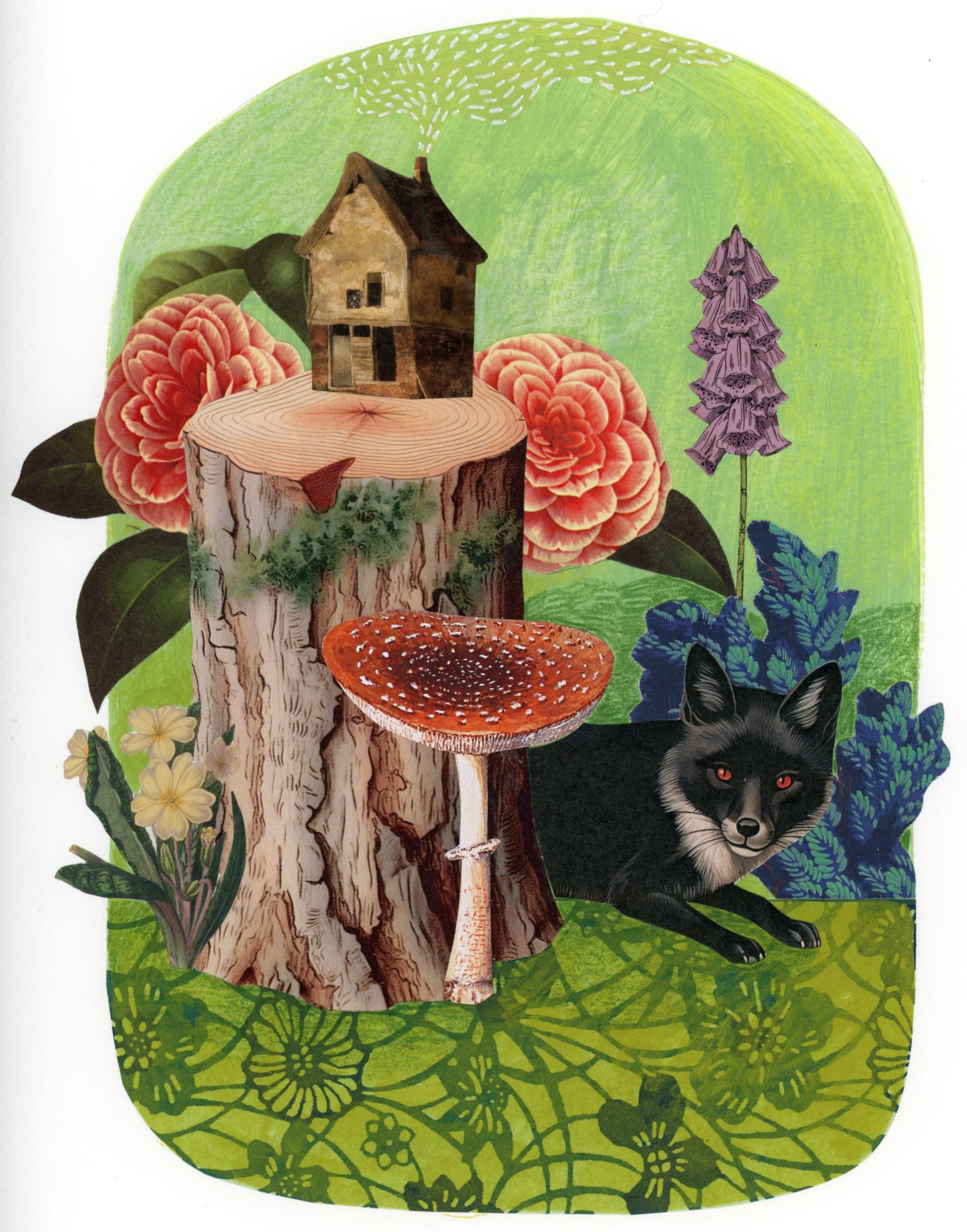 Cozy Homes and Woodland Wonders Abound in Julie Liger-Belair’s Collages