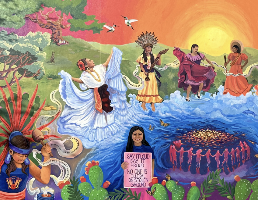 Danza a la Rebeldía: Student-created mural unveiled at Baskin Visual Arts Center is a celebration of resilience