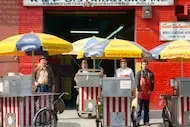 Neal Slavin, Sabrett Hot Dog Vendors, New York, NY, 1974.