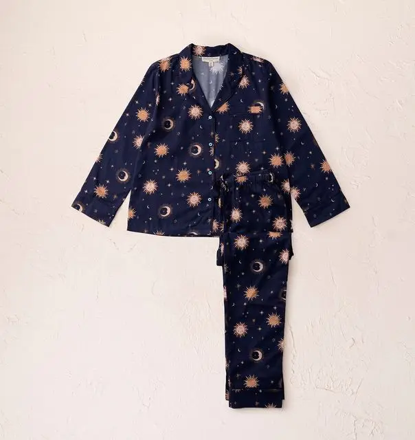 Celestial pjyamas, £75, Elizabeth Scarlett