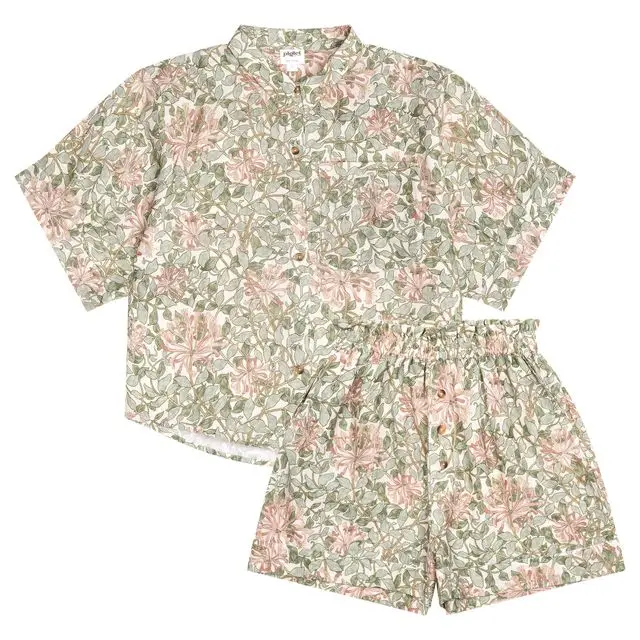 Shorts set, £119, Piglet In Bed x Morris & Co.