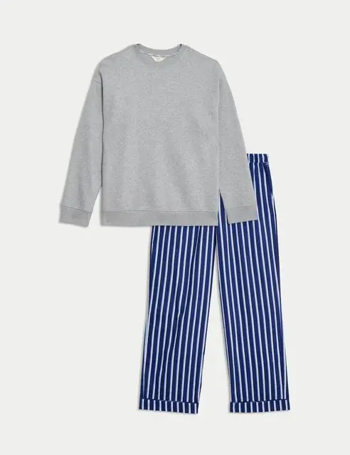 Stripe pyjama set, £30, M&S