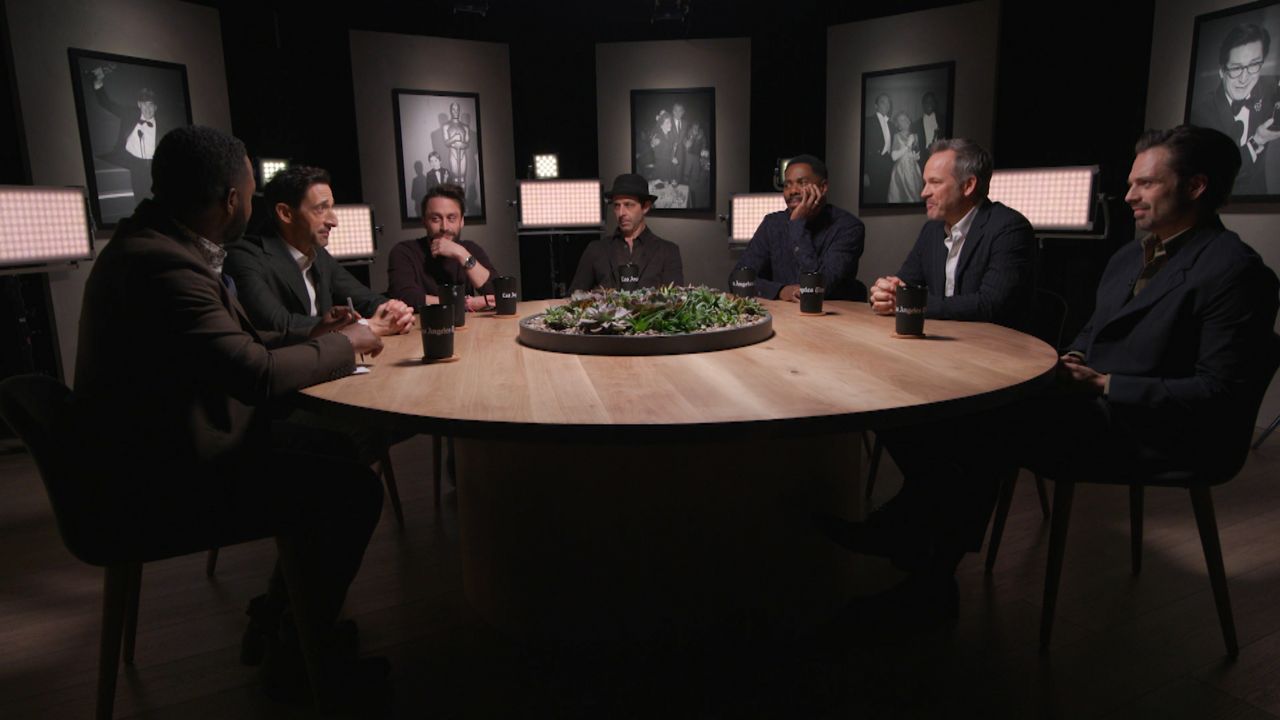 Best actor front-runners discuss their characters in Oscars roundtable