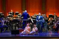 Countertenor Key'mon Murrah and dancers Courtney Cook and Bennalldra Williams joined music...