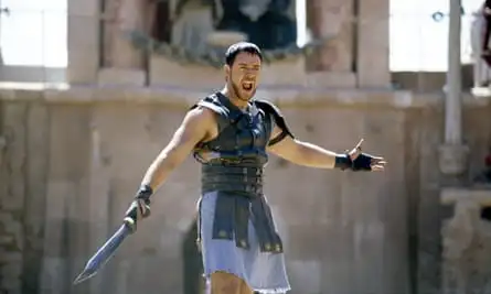 ‘Are you not entertained?’ … Russell Crowe in Gladiator.