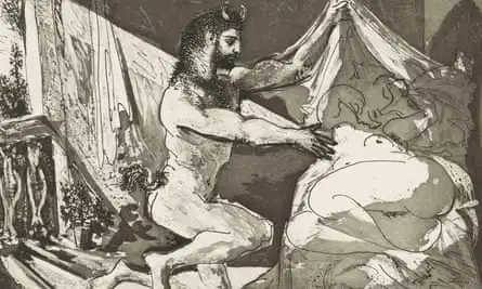 Picasso’s Faun Uncovering a Woman, 1936, from the Vollard Suite