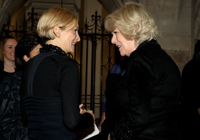 The Duchess Of Cornwall Attends Anna Valentine Charity Show