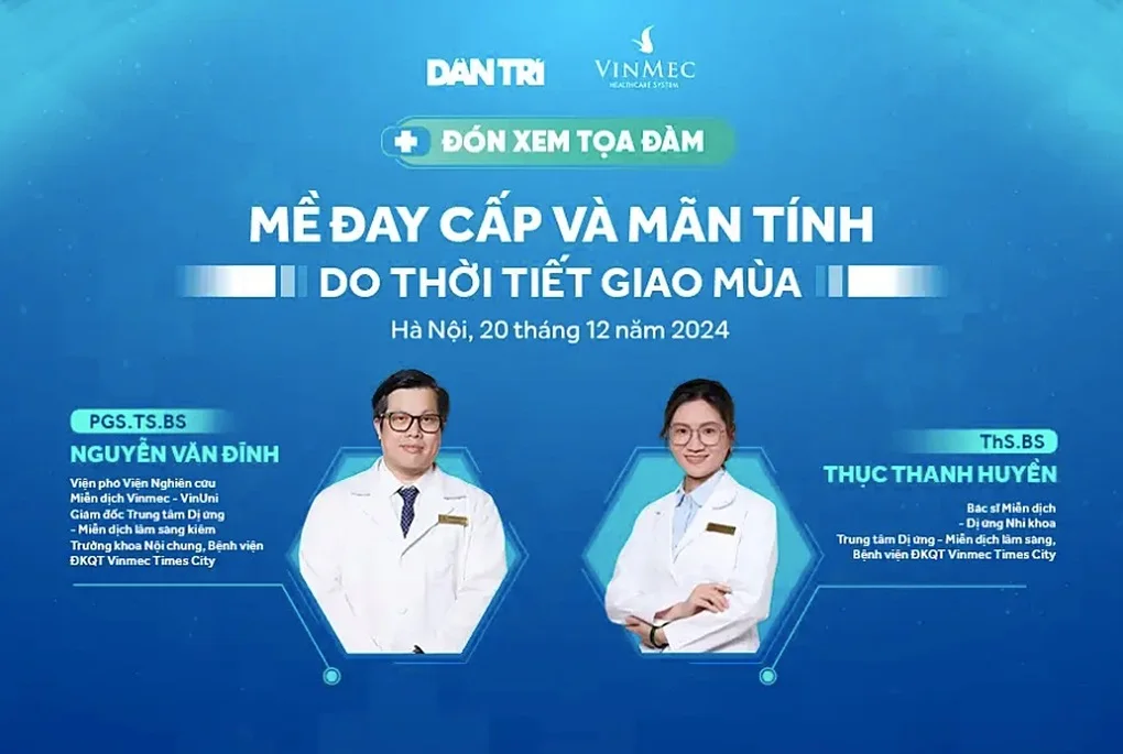 Sáng nay diễn ra tọa đàm về mề đay cấp và mãn tính do thời tiết giao mùa - 2