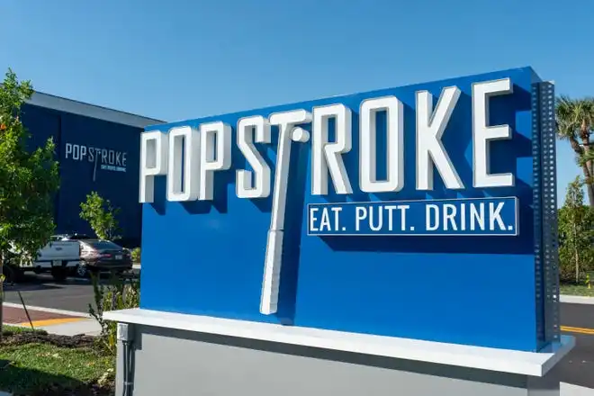 PopStroke entertainment venue opens on December 20, 2024, in West Palm Beach, Florida. Tiger Woods, Greg Bartoliand TaylorMade Golf Company are the owners.