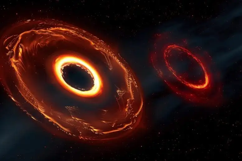 Two Protoplanetary Disks Art Concept