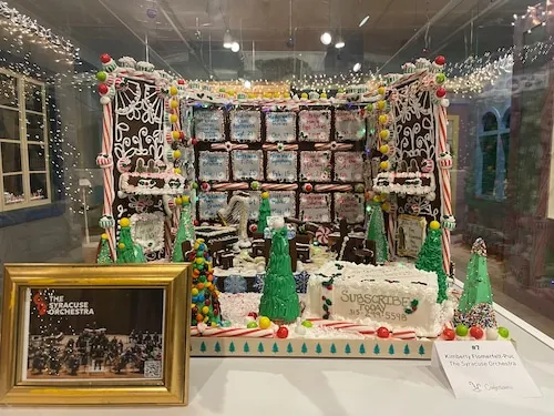 2024 Gingerbread Gallery Confectioner's Category Winner: The Syracuse Orchestra by Kimberly Flomerfelt-Puc