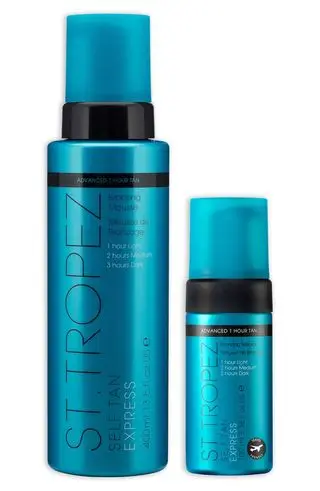 Self Tan Express Bronzing Mousse Home & Away Set (nordstrom Exclusive) $128 Value