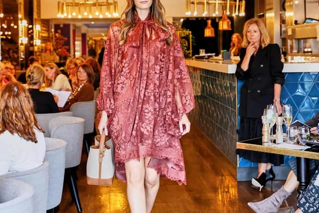 Zimmermann dress on the catwalk at Harvey Nichols. Picture by Niki Verity.