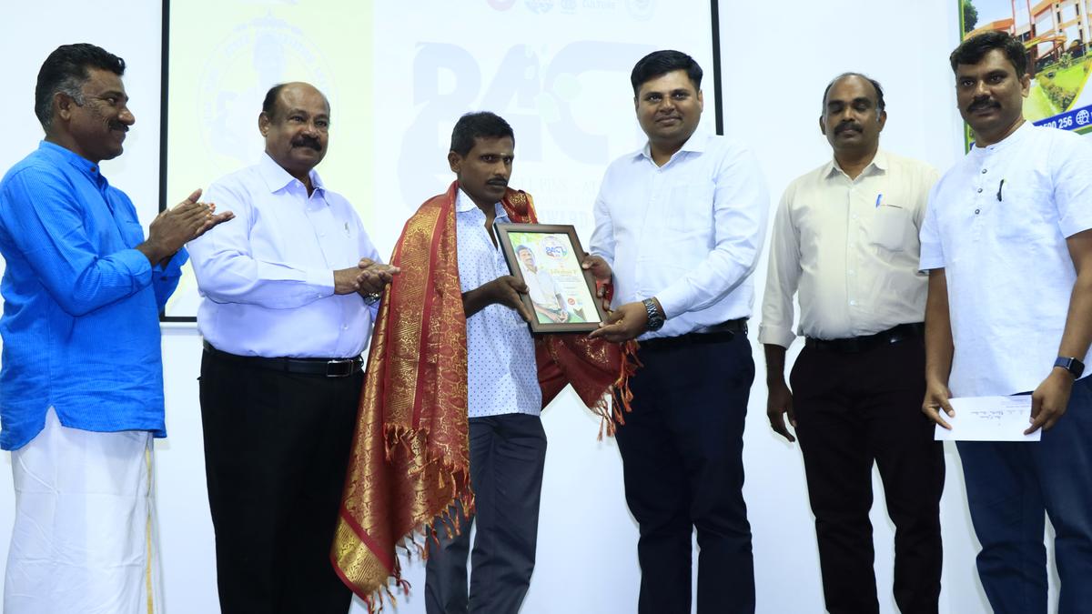 Farmer from Kalakkad bags award for environmental conservation