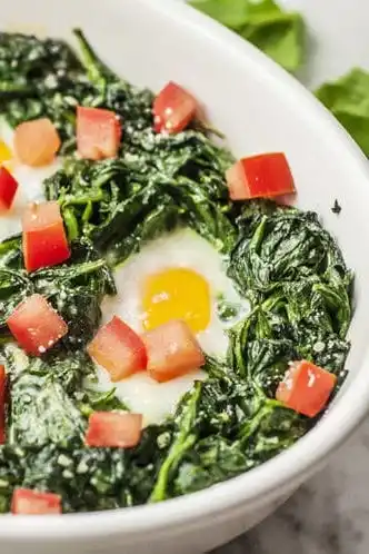 spinach parmesan eggs