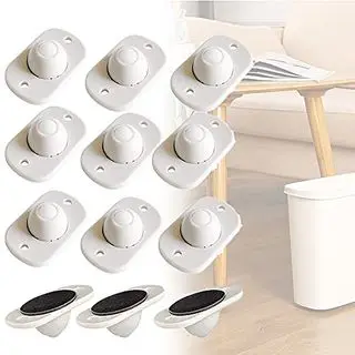 Self Adhesive Castor Wheels, Small Castor Wheels Mini Swivel Casters Wheels Self Adhesive Casters Stick on Castors for Small Furniture Trash Can Box 12pcs