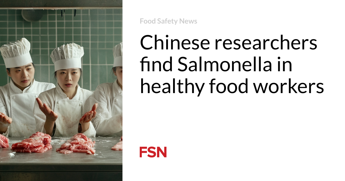 Chinese researchers find Salmonella in healthy food workers