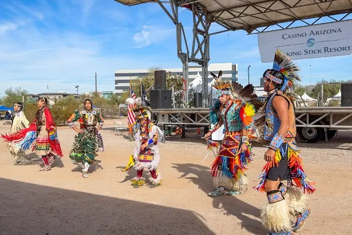 Indian Market Phoenix dancers 2024 from Tony Duncan Productions 