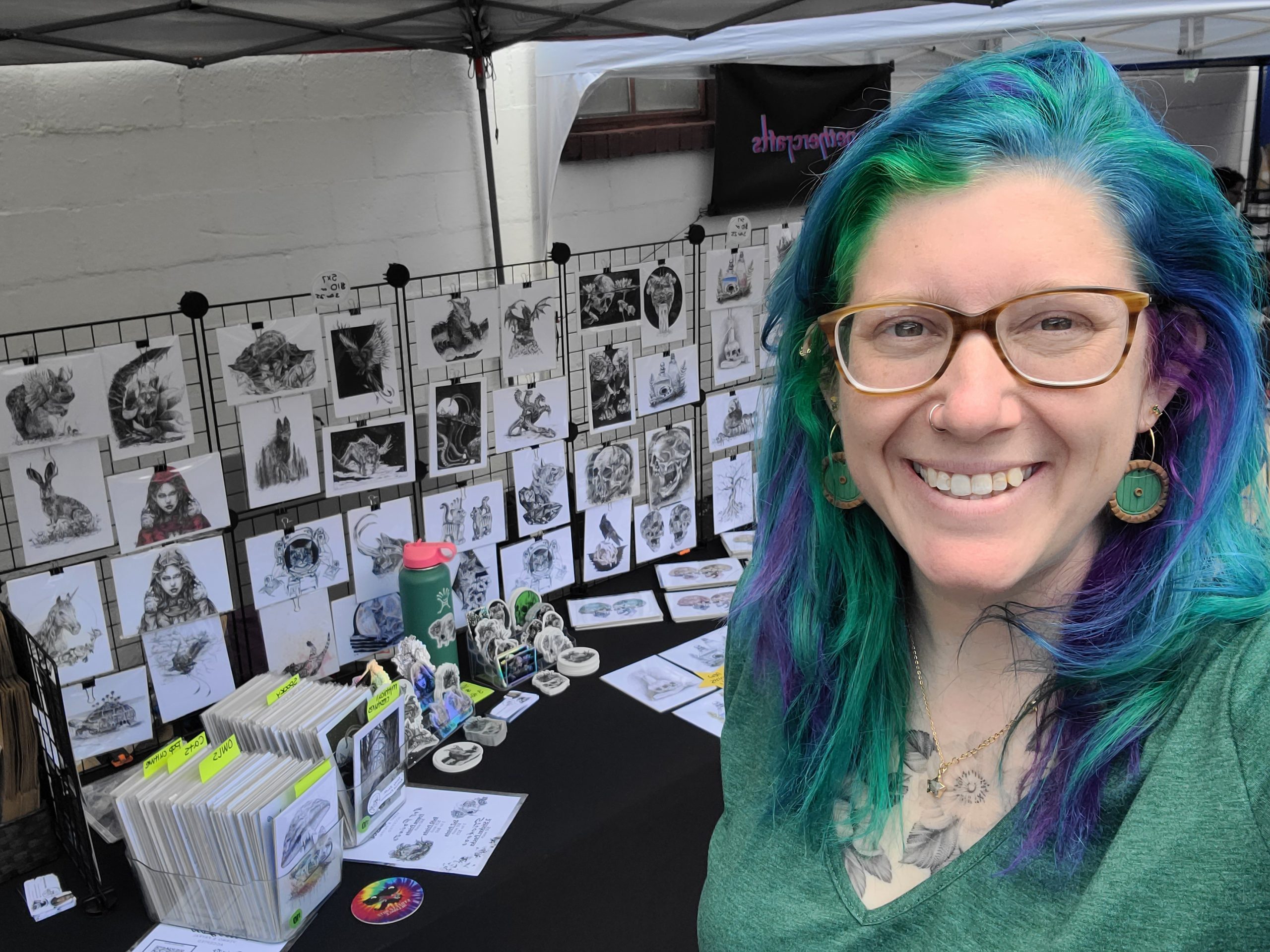 Evergreen Park High art teacher’s ink drawing featured in national exhibition