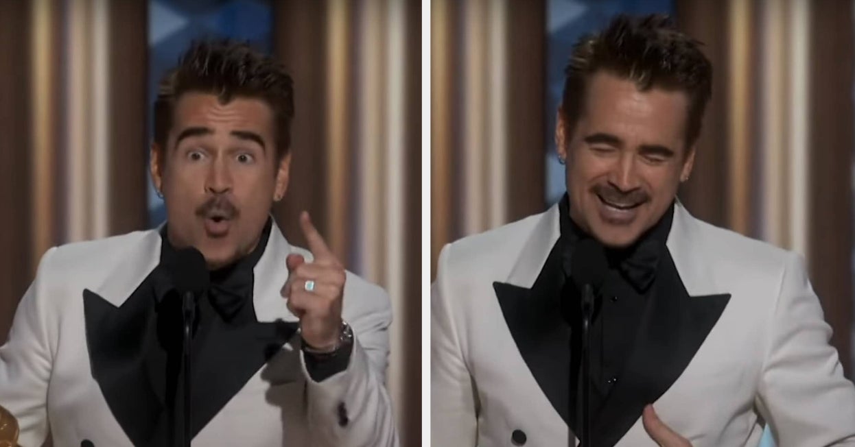 Colin Farrell Is Being Praised For Shouting Out Often-Forgotten Crew Members By Name As He Accepted His Golden Globe For “The Penguin”