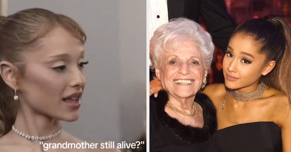 Ariana Grande Was Bluntly Asked If Nonna Is “Still Alive” During An Interview On The Golden Globes Red Carpet, And People Are Too Stunned To Speak