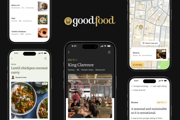 The Good Food app is live, with new Guide reviews, maps, recipes and lots more on the menu