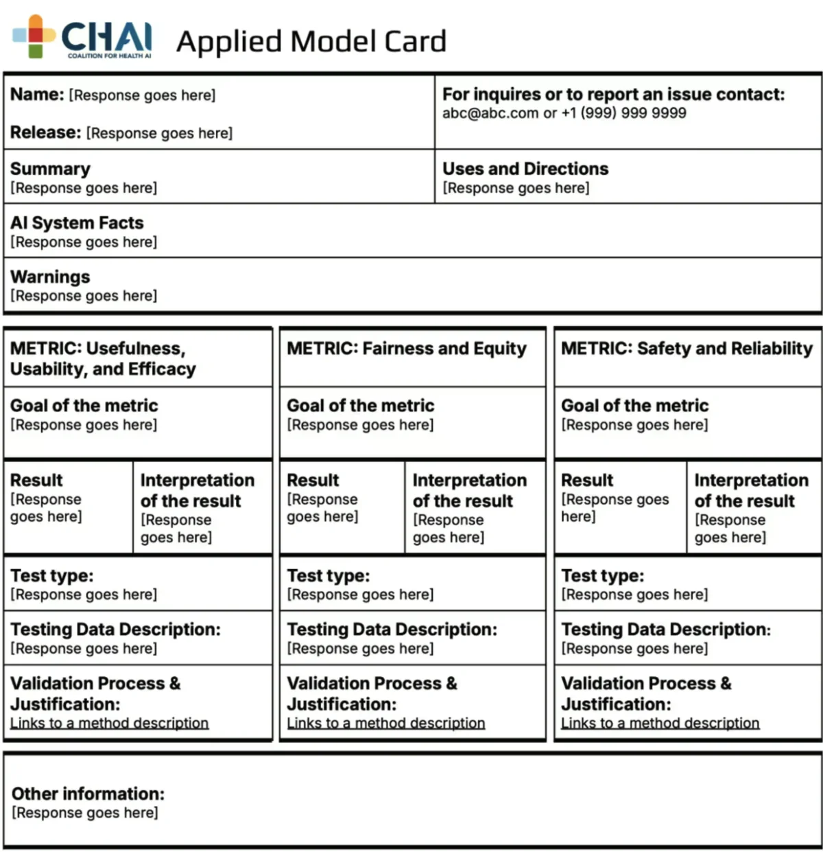 CHAI APPLIED MODEL CARD