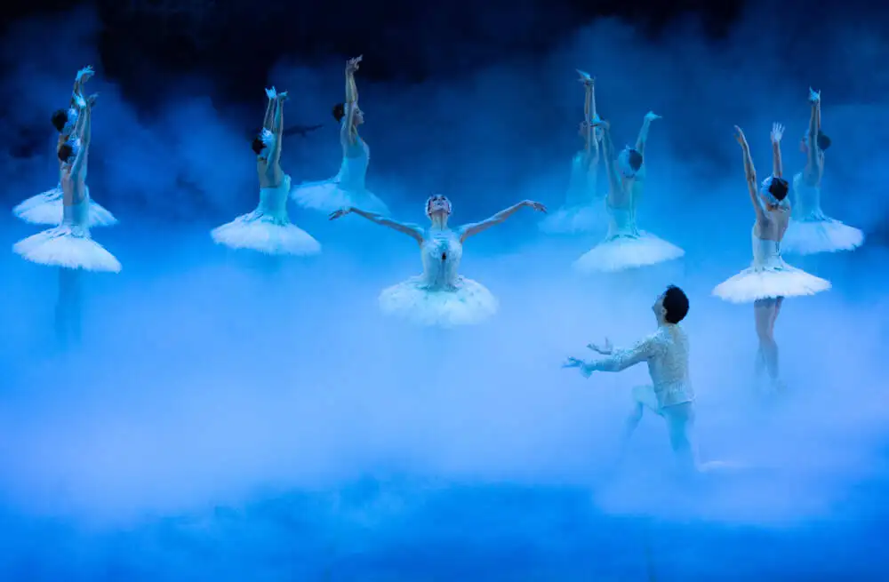 Viktorina Kapitonova and Lasha Khozashvili in Mikko Nissinen's "Swan Lake." (Courtesy Rosalie O'Connor/Boston Ballet)