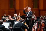 Guest conductor James Conlon led the Fort Worth Symphony Orchestra at Bass Performance Hall...