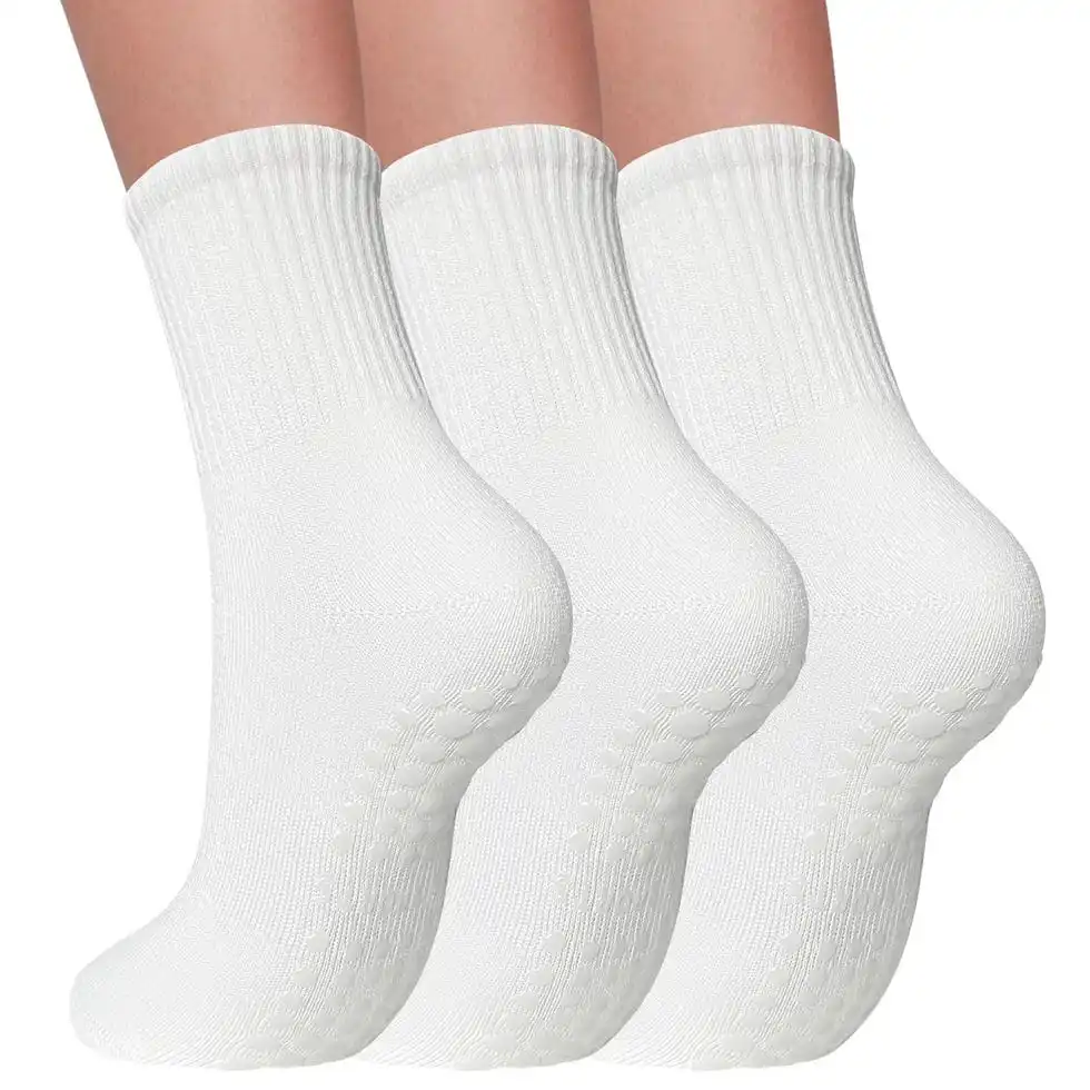 3 Pairs Pilates Socks with Grips