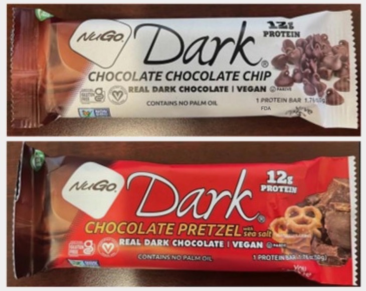 NuGo Dark Chocolate Nutrition Bars Recalled For Undeclared Milk