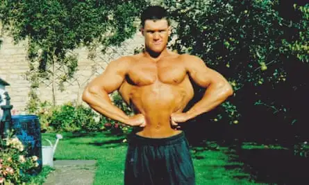 Collier during his time as a bodybuilder, aged 21.