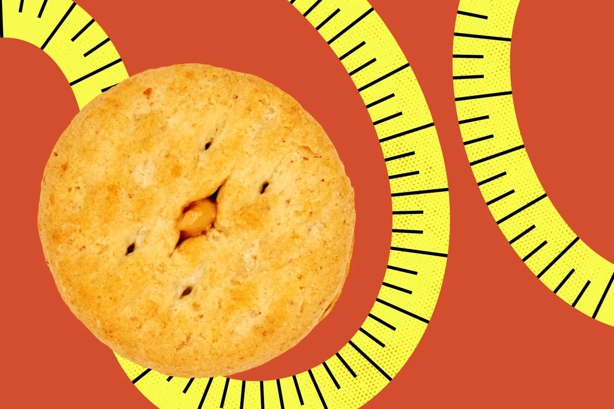 Photo illustration of a Do-si-do cookie.