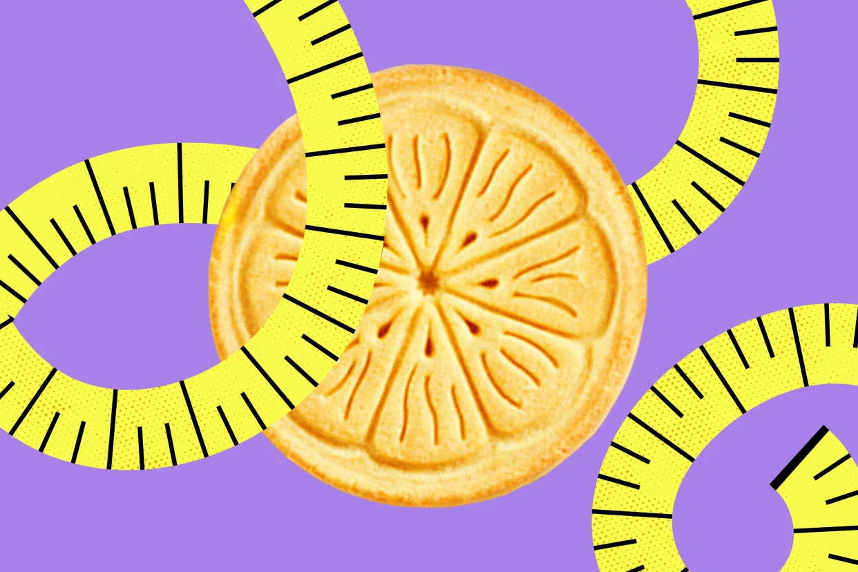 Photo illustration of a Lemonade cookie.