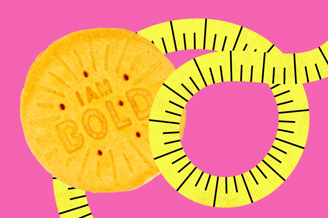 Photo illustration of a Lemon-Up cookie.