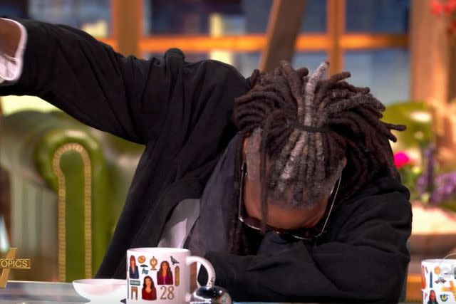 Whoopi Goldberg collapses on “The View” table, pretends to sleep during torturous discussion about “Real Housewives”